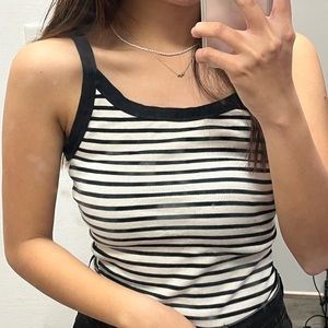 Stripe tank top! Almost new!